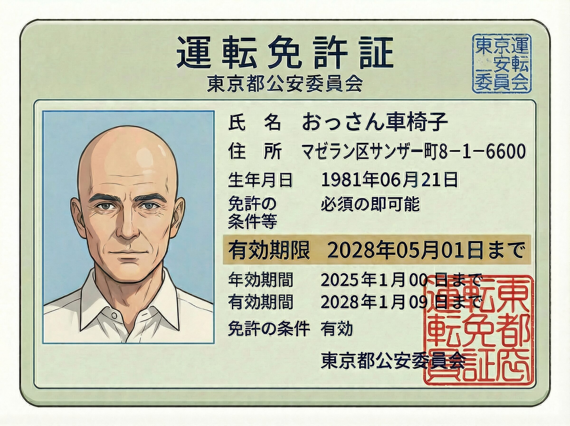 ＃018 運転免許証　書き換え